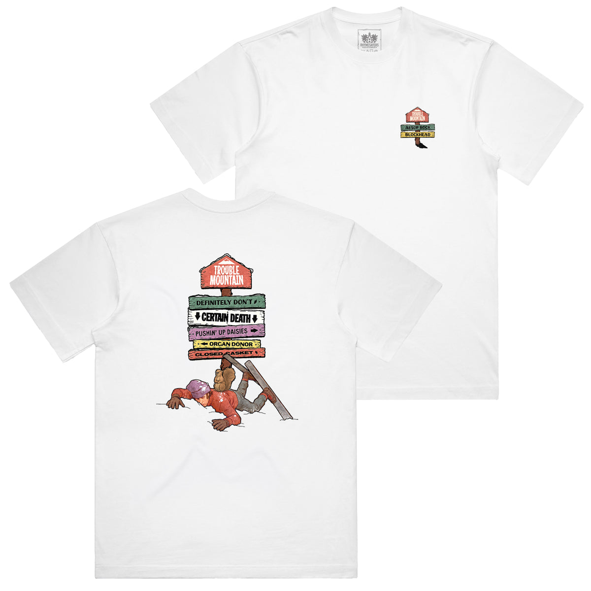 Aesop Rock x Blockhead - “Slopes” Shirt (White)