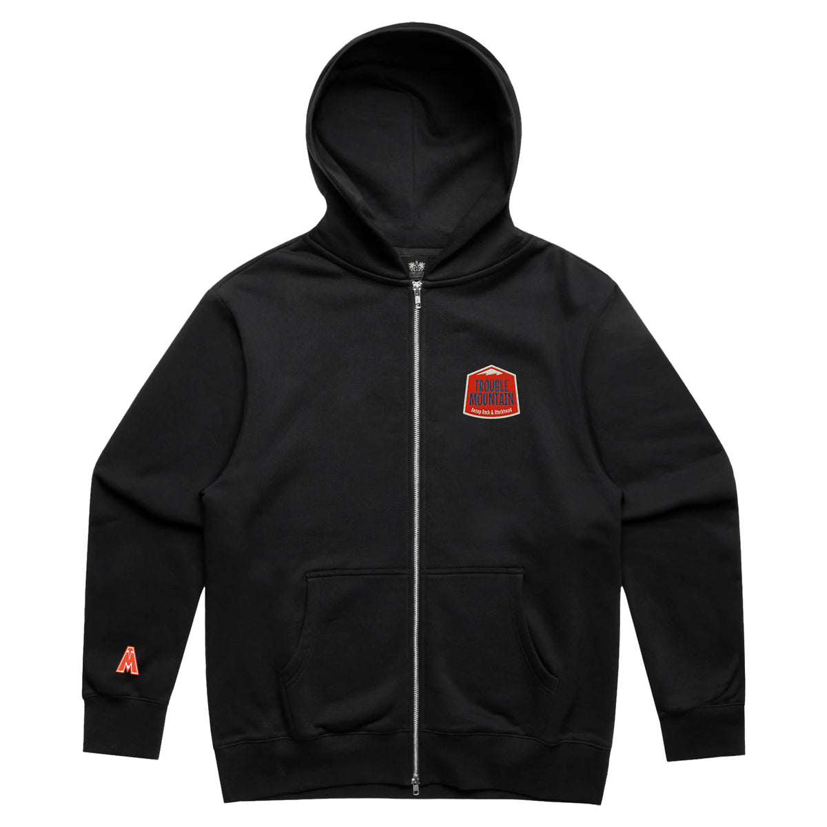 Aesop Rock x Blockhead - “Trouble Mountain” Zip Hoodie (Black)