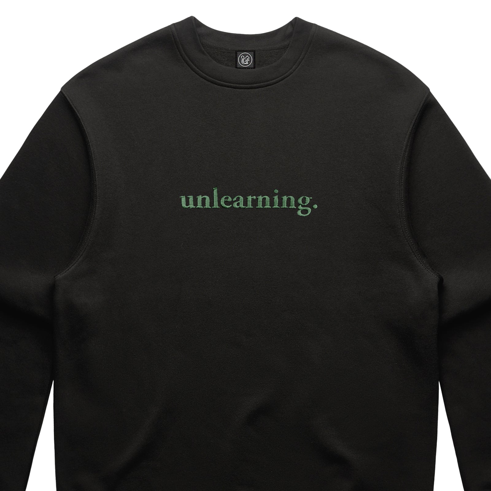 Evidence - Unlearning Embroidered Crewneck (Light Black)