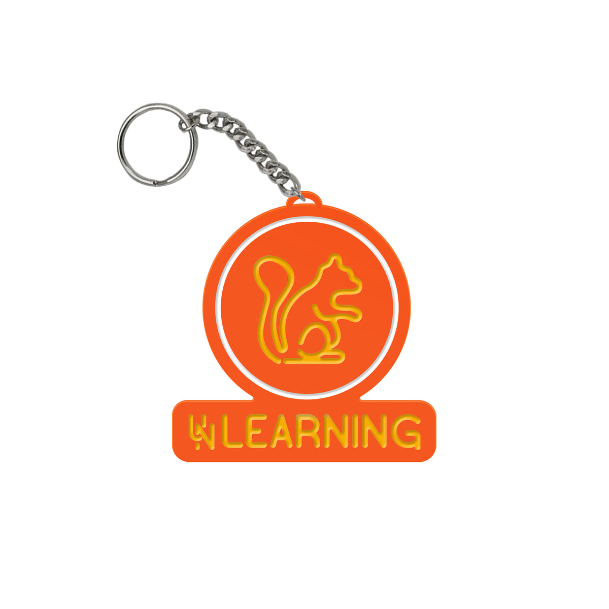 Evidence - Unlearning Squirrel Logo Key Chain