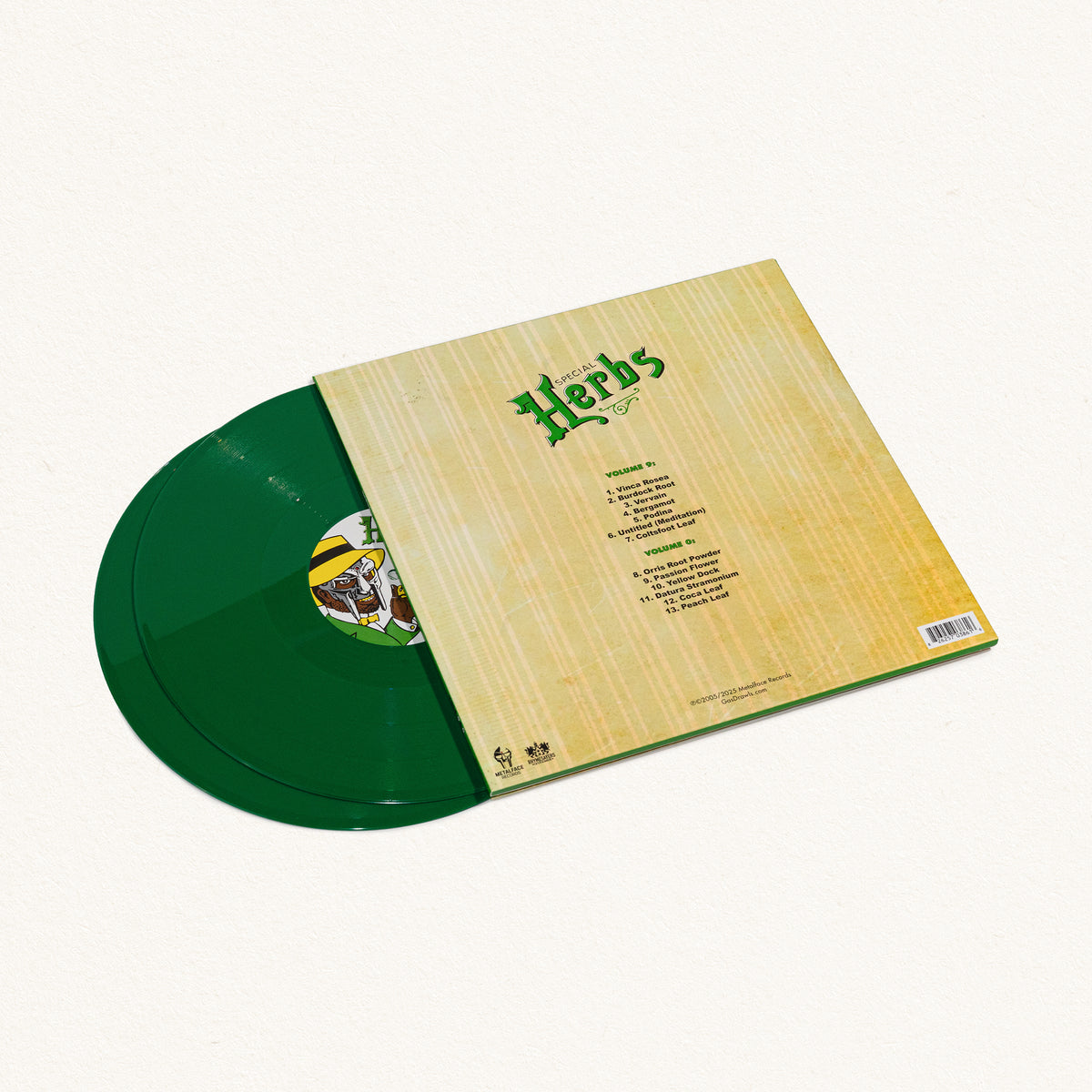 洋楽 L FINGERS-SPECIAL HERBS 2LP MF DOOM Metal Fingers Presents: Special Herbs, The Box Set Vol. 0