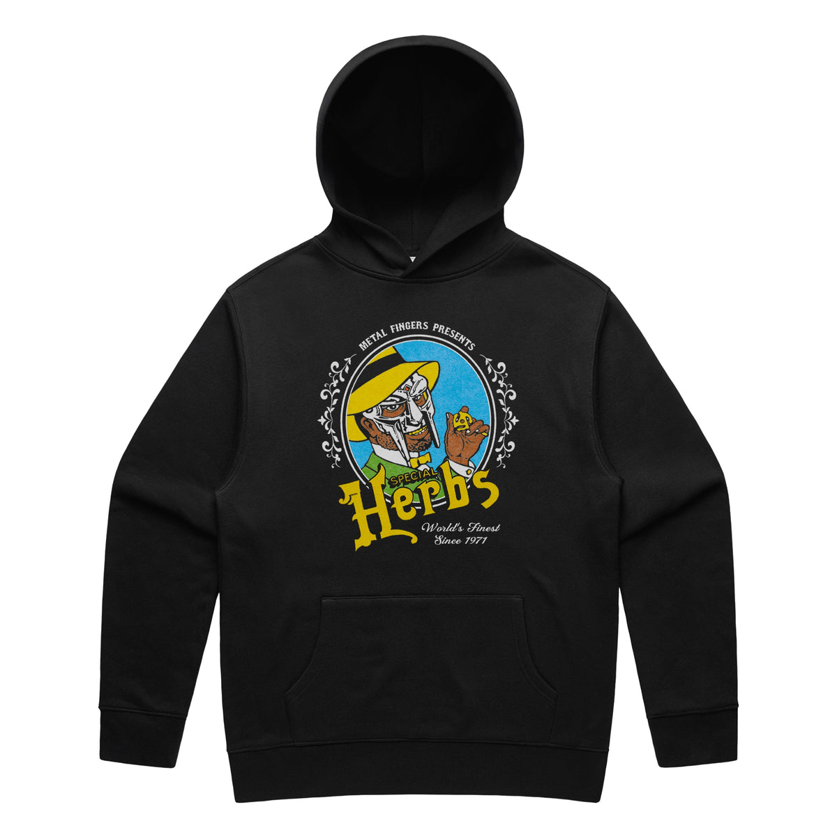 MF DOOM - Special Herbs Vintage Hoodie (Black)