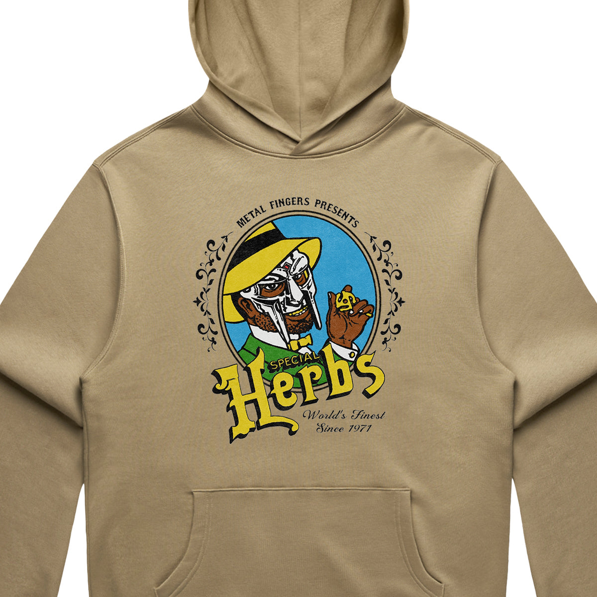 MF DOOM - Special Herbs Vintage Hoodie (Sand)