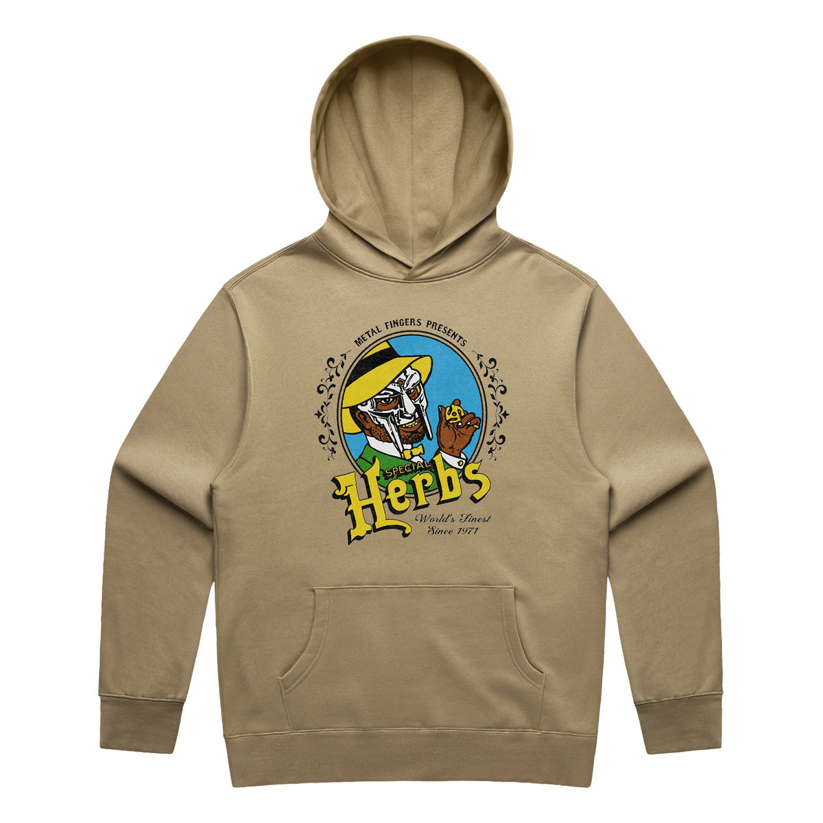MF DOOM - Special Herbs Vintage Hoodie (Sand)