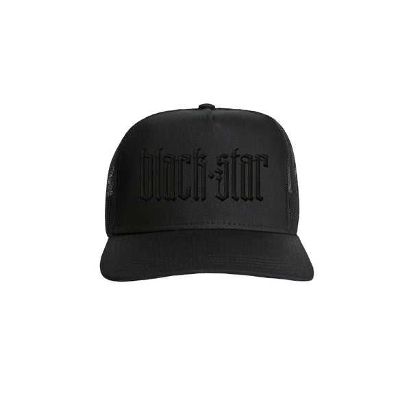 Black Star - Embroidered Meshback Hat (Black) - Rhymesayers