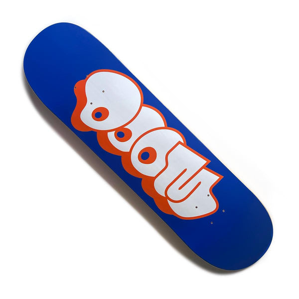 MF DOOM - Throw Logo Blue Skate Deck - Rhymesayers Entertainment