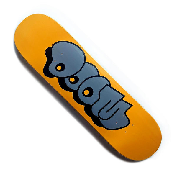 MF DOOM - Throw Logo Gold Skate Deck - Rhymesayers Entertainment