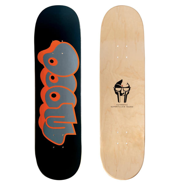 MF DOOM - Throw Logo Black Skate Deck - Rhymesayers Entertainment