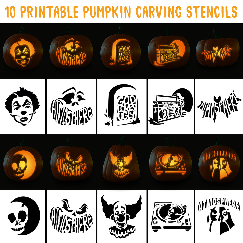 pumpkin carving outline printable