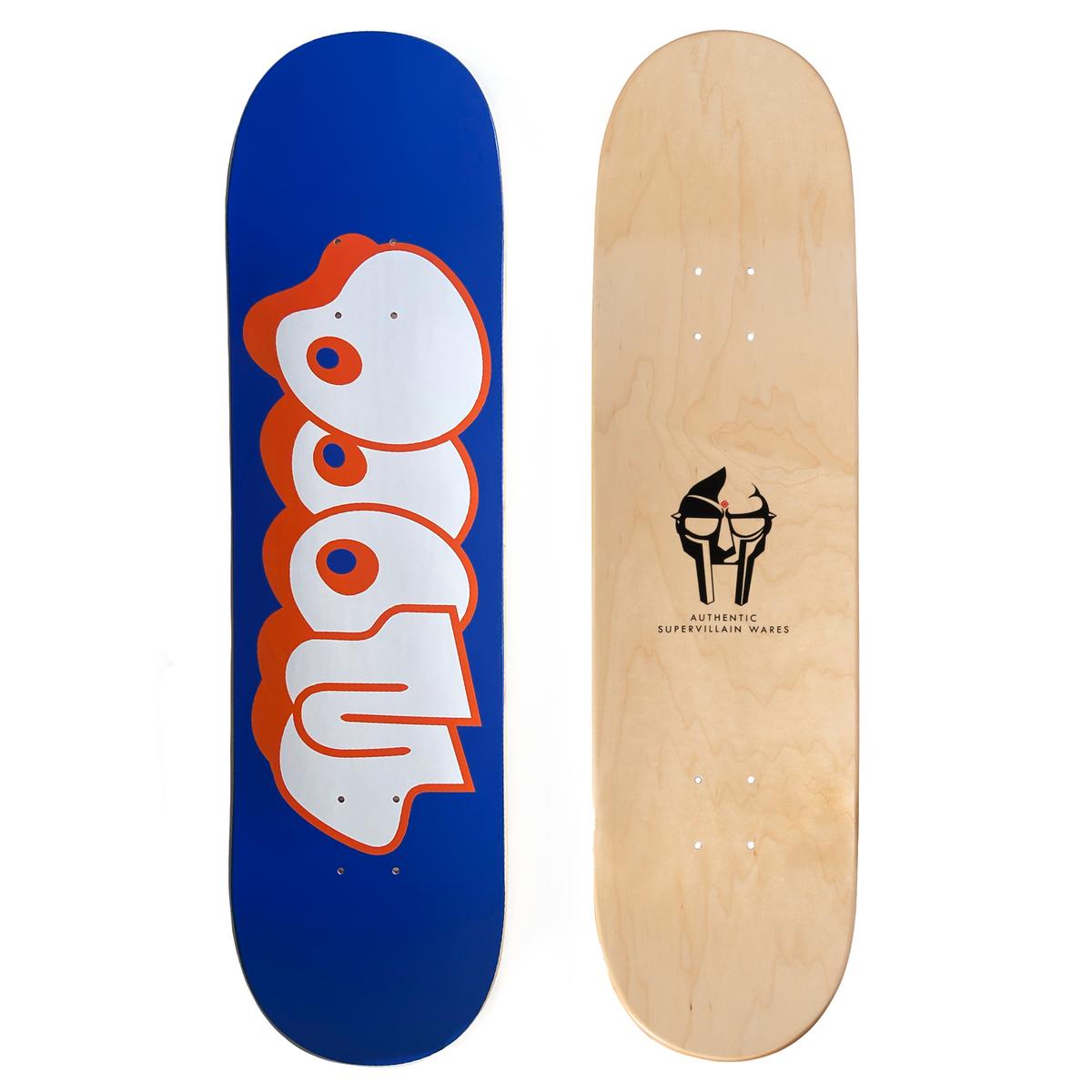 MF DOOM - THROW SKATE DECK (BLUE)